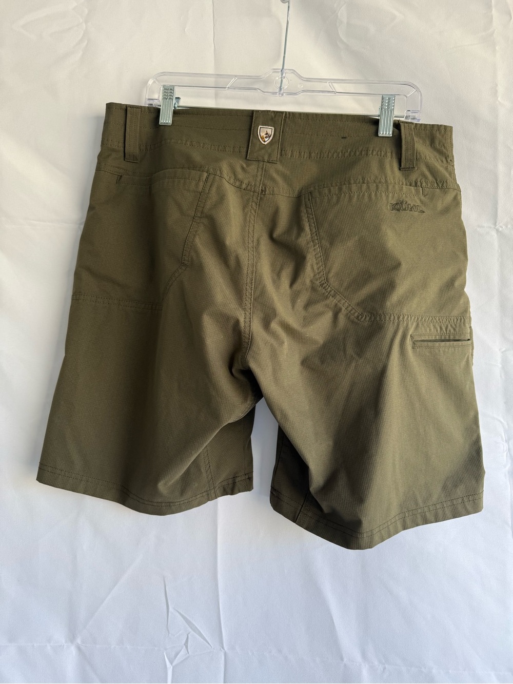 Kühl Men’s Hiking Shorts Olive Green Size 36 Lightweight Outdoor Trail Cargo - Picture 5 of 7